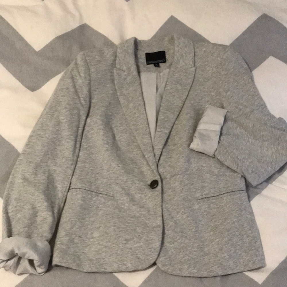 Cynthia Rowley Grey Cotton Blazer